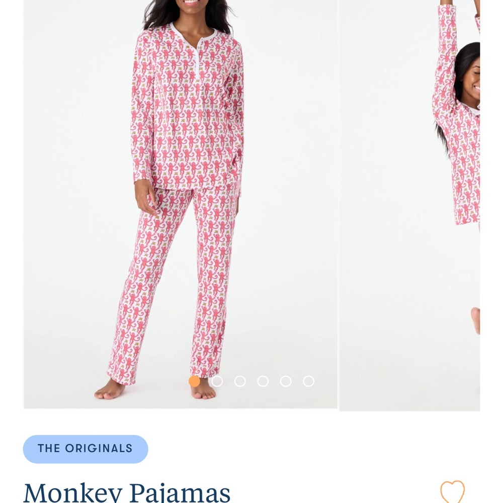 Pink Monkey Pajamas